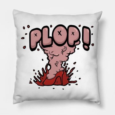 Binding Of Isaac Plop Throw Pillow Official The Binding Of Issac Merch