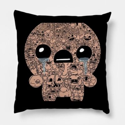 Funny The Binding Of Isaac Design Throw Pillow Official The Binding Of Issac Merch