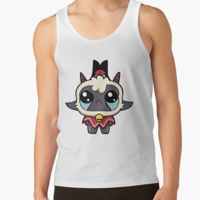 Cult Of The Lamb Isaac Transformation Sticker Tank Top Official The Binding Of Issac Merch