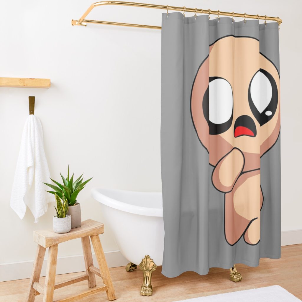 The Binding By Isaac Design Shower Curtain Official The Binding Of Issac Merch