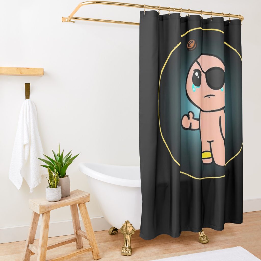 The Binding Of Isaac Shower Curtain Official The Binding Of Issac Merch