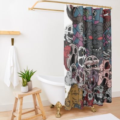 Tboi Team Shower Curtain Official The Binding Of Issac Merch