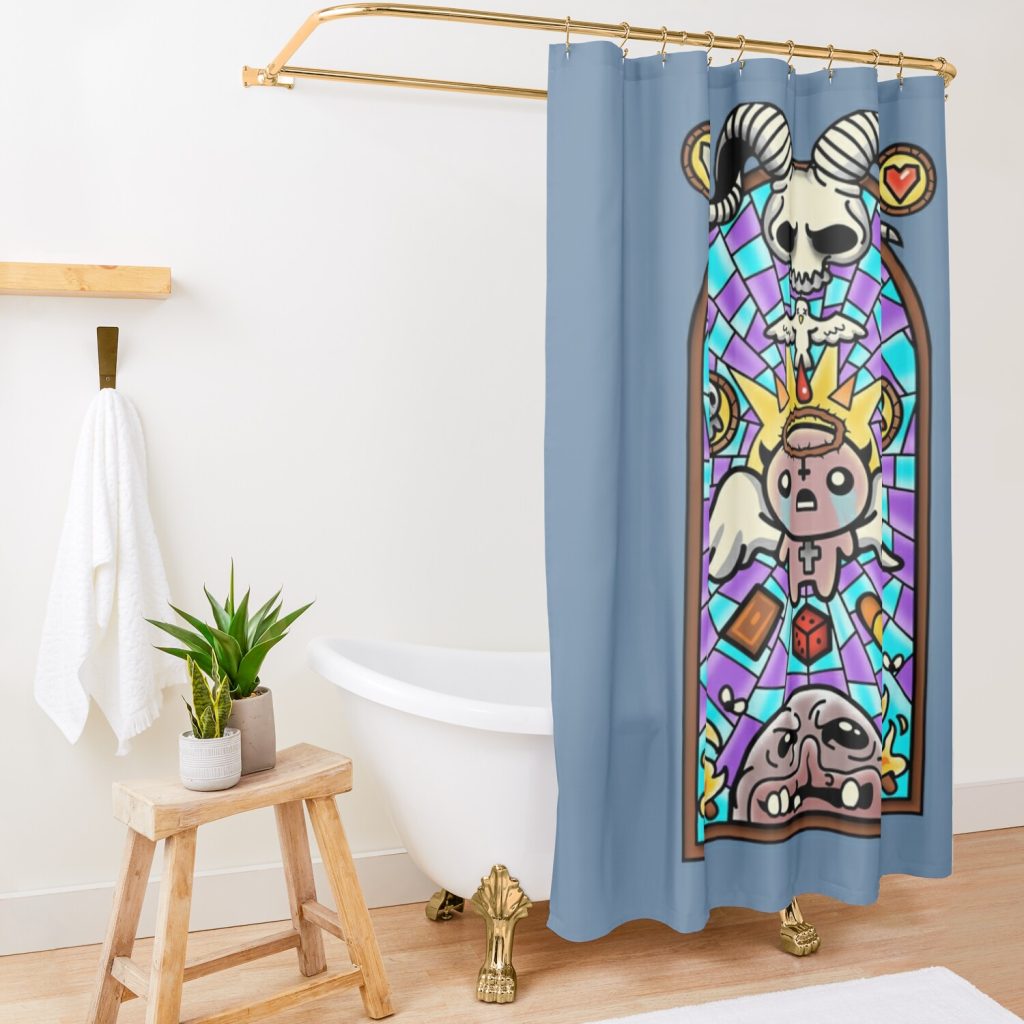 The Binding  The Binding Shower Curtain Official The Binding Of Issac Merch