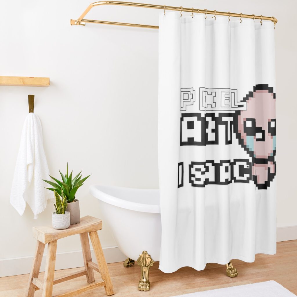 Binding Of Isaac Shower Curtain Official The Binding Of Issac Merch