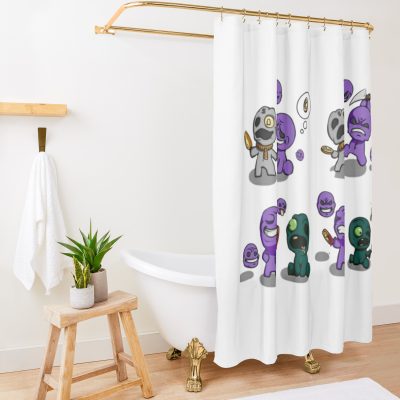 The Binding Of Isaac Shower Curtain Official The Binding Of Issac Merch