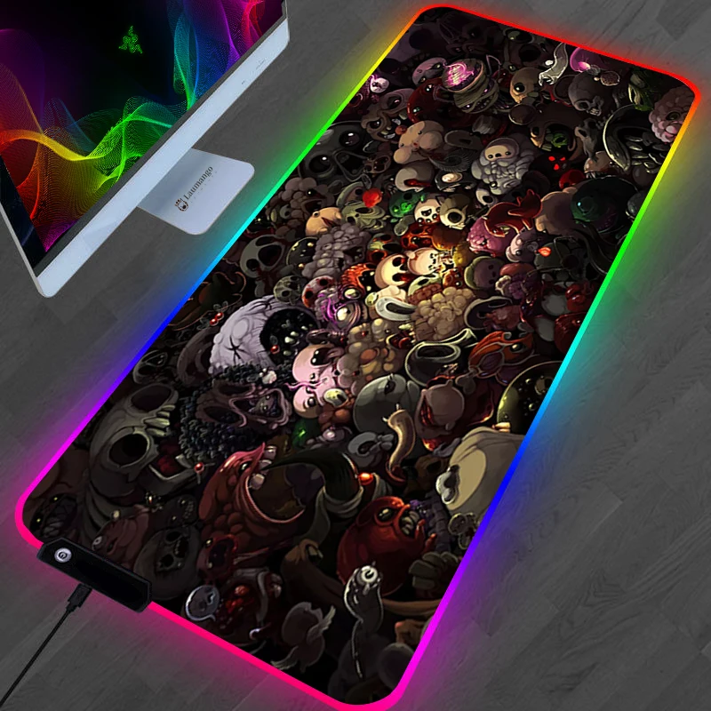 The Binding Of Isaac Mouse Pad Anime Kawaii Gaming Accessories Large Gamer XL Mause Carpet PC 14 - The Binding Of Issac Shop