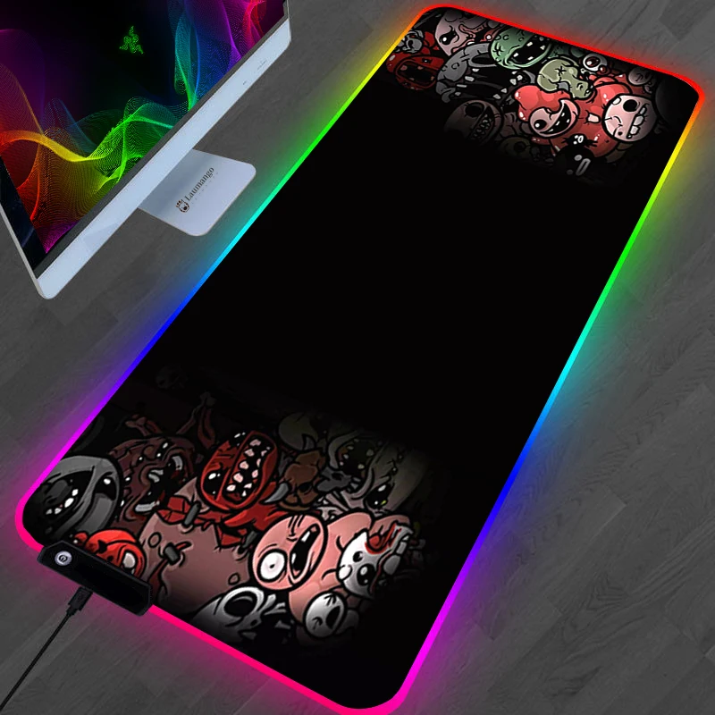 The Binding Of Isaac Mouse Pad Anime Kawaii Gaming Accessories Large Gamer XL Mause Carpet PC 18 - The Binding Of Issac Shop