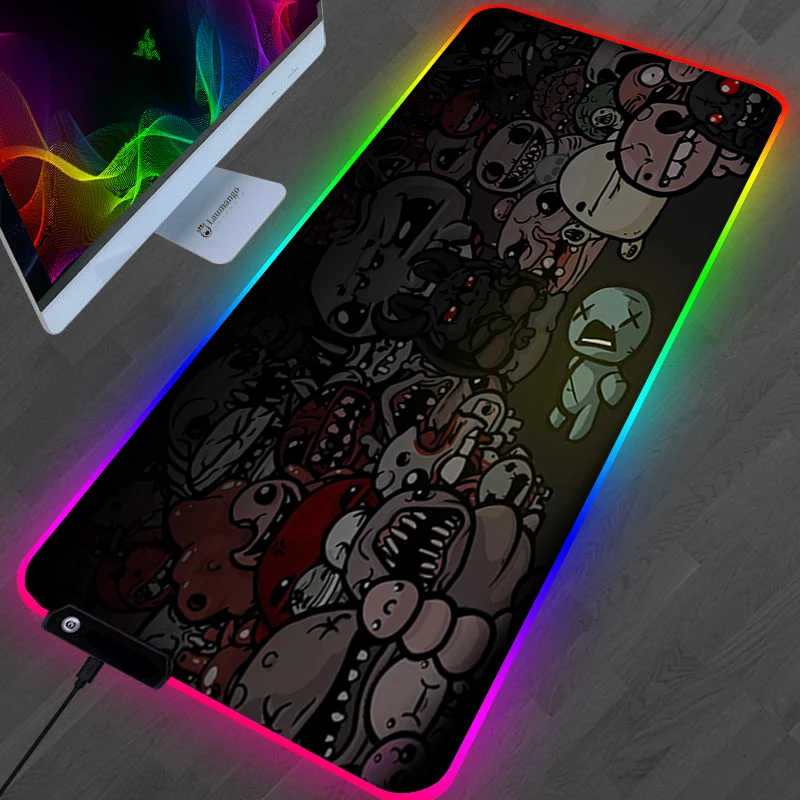 The Binding Of Isaac Mouse Pad Anime Kawaii Gaming Accessories Large Gamer XL Mause Carpet PC 19 - The Binding Of Issac Shop