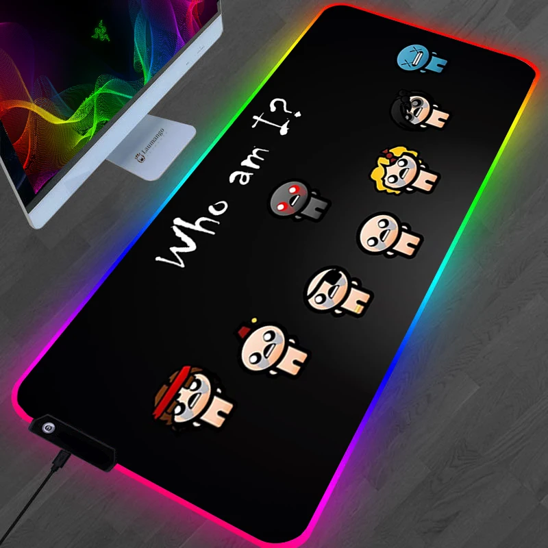 The Binding Of Isaac Mouse Pad Anime Kawaii Gaming Accessories Large Gamer XL Mause Carpet PC 22 - The Binding Of Issac Shop