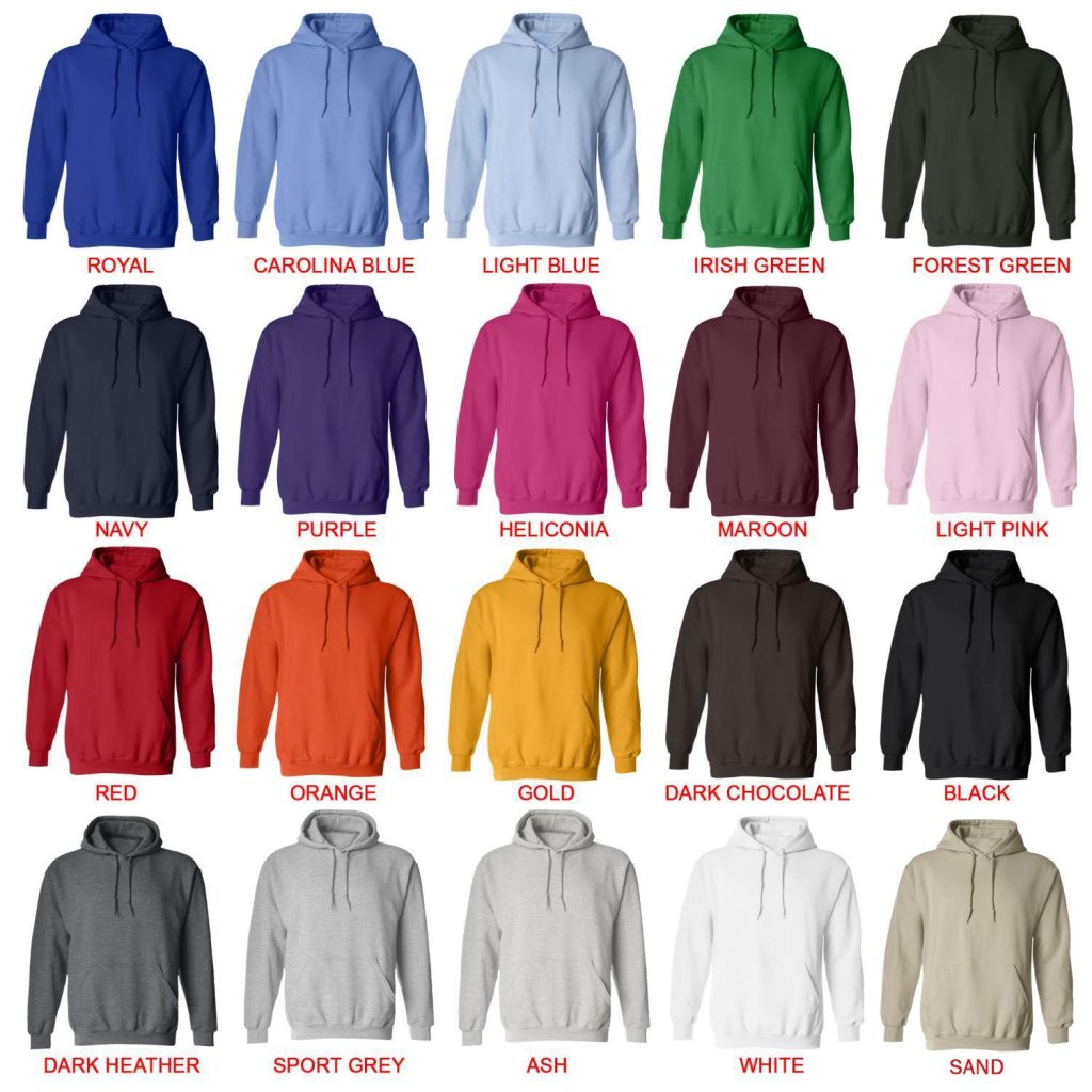 hoodie color chart - The Binding Of Issac Shop