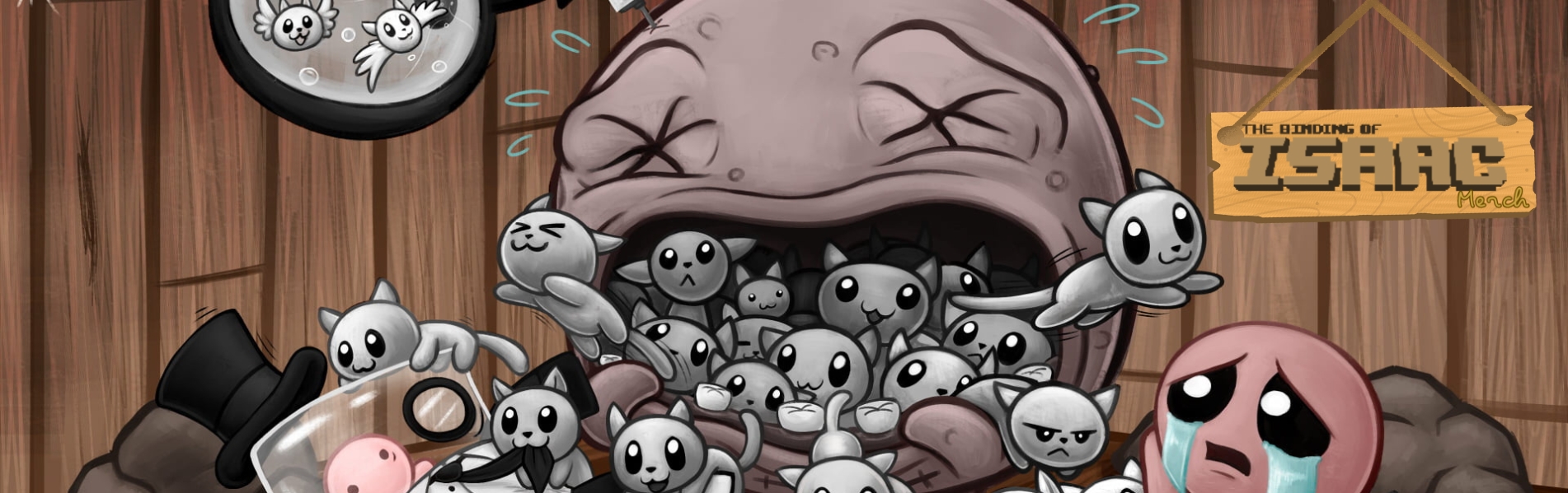 The Binding Of Issac Banner - The Binding Of Issac Shop